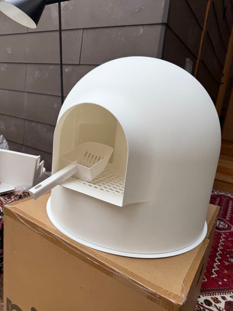 pidan ドーム型猫用トイレ ホワイト　使用期間1ヶ月未満！　①