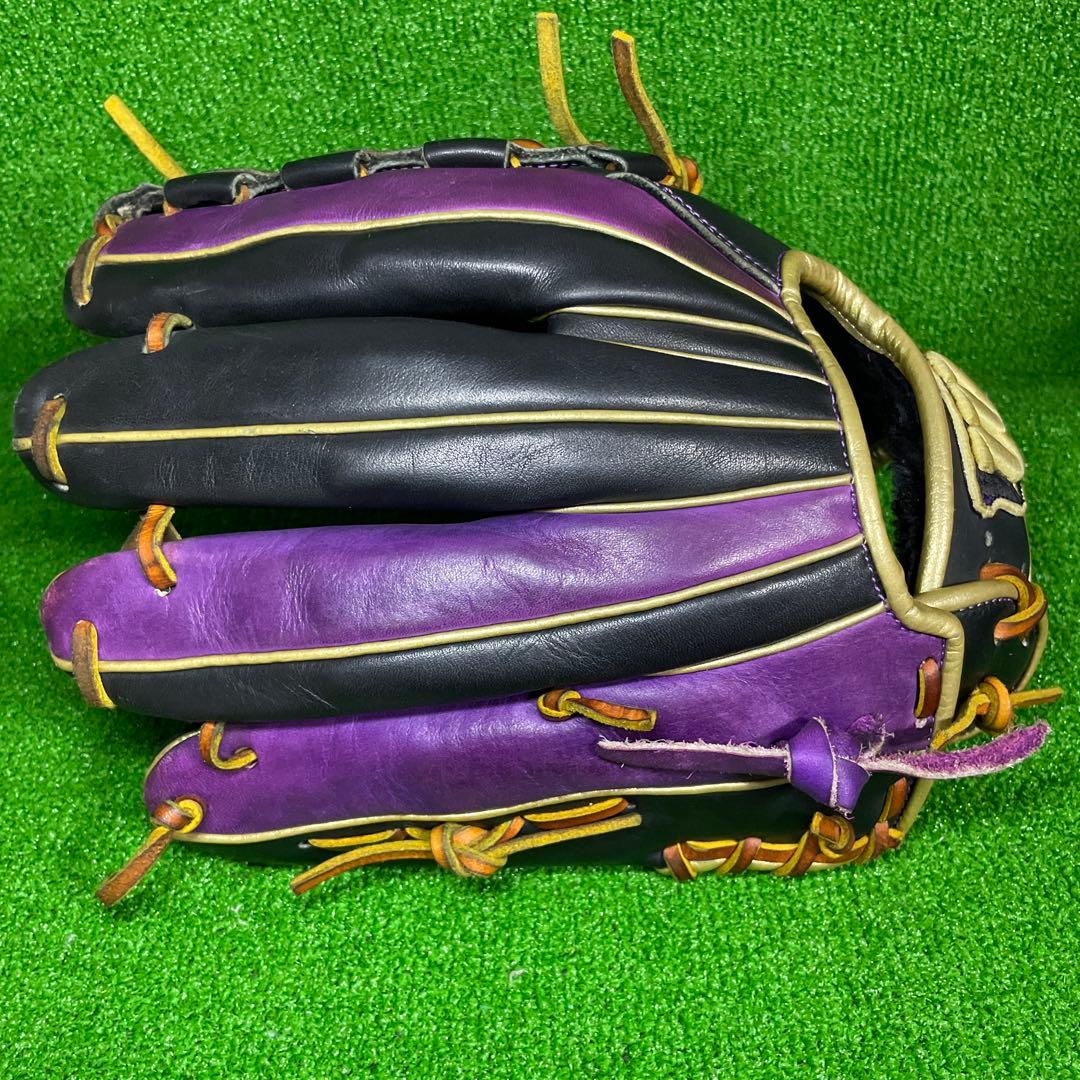 ウィルソン D-MAX 軟式用 内野手用 大人用 グローブ パープル 紫