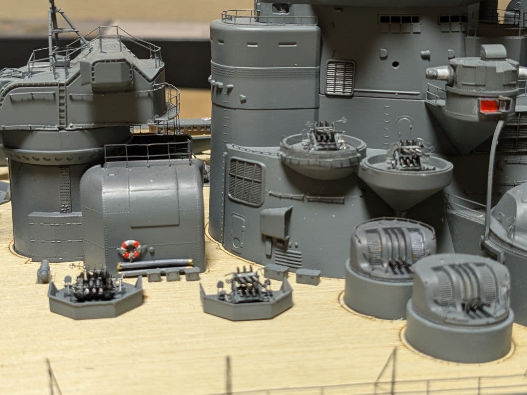 戦艦大和モノクローム1/200　完成品　アクリルケース付き