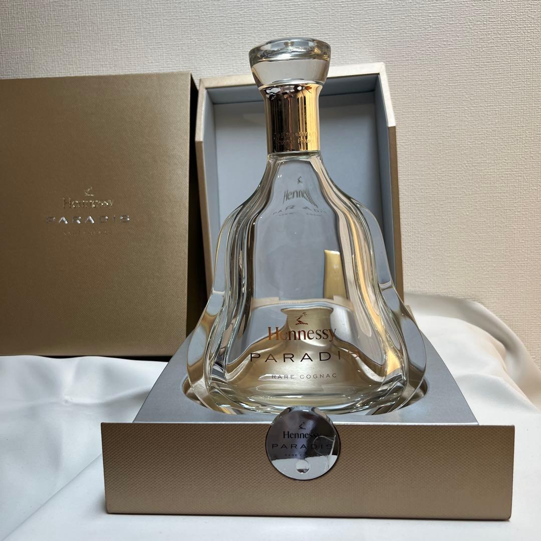 Hennessy PARADIS 空瓶　空箱　　未洗浄