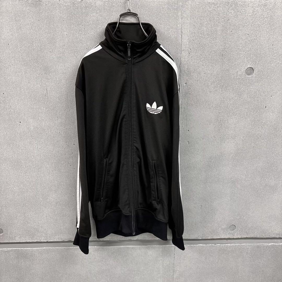 adidas トラックジャケット　ブラック　メンズM