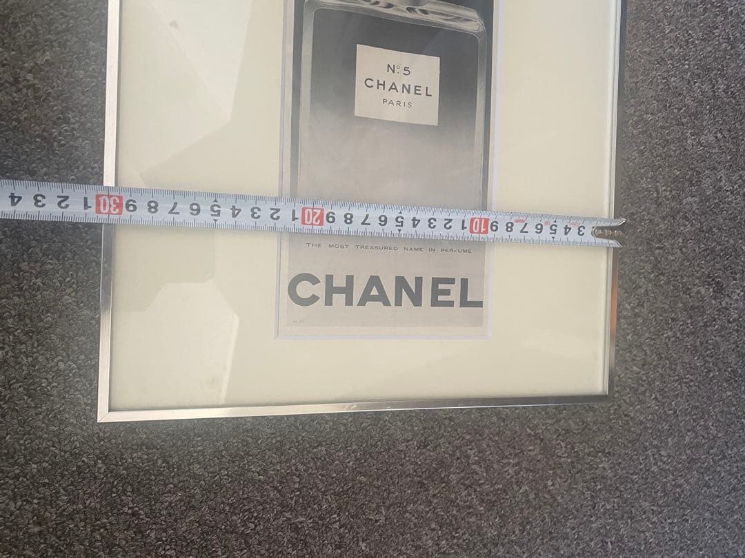 CHANEL N°5 香水 ヴィンテージ雑誌広告　額装済　フレーム付