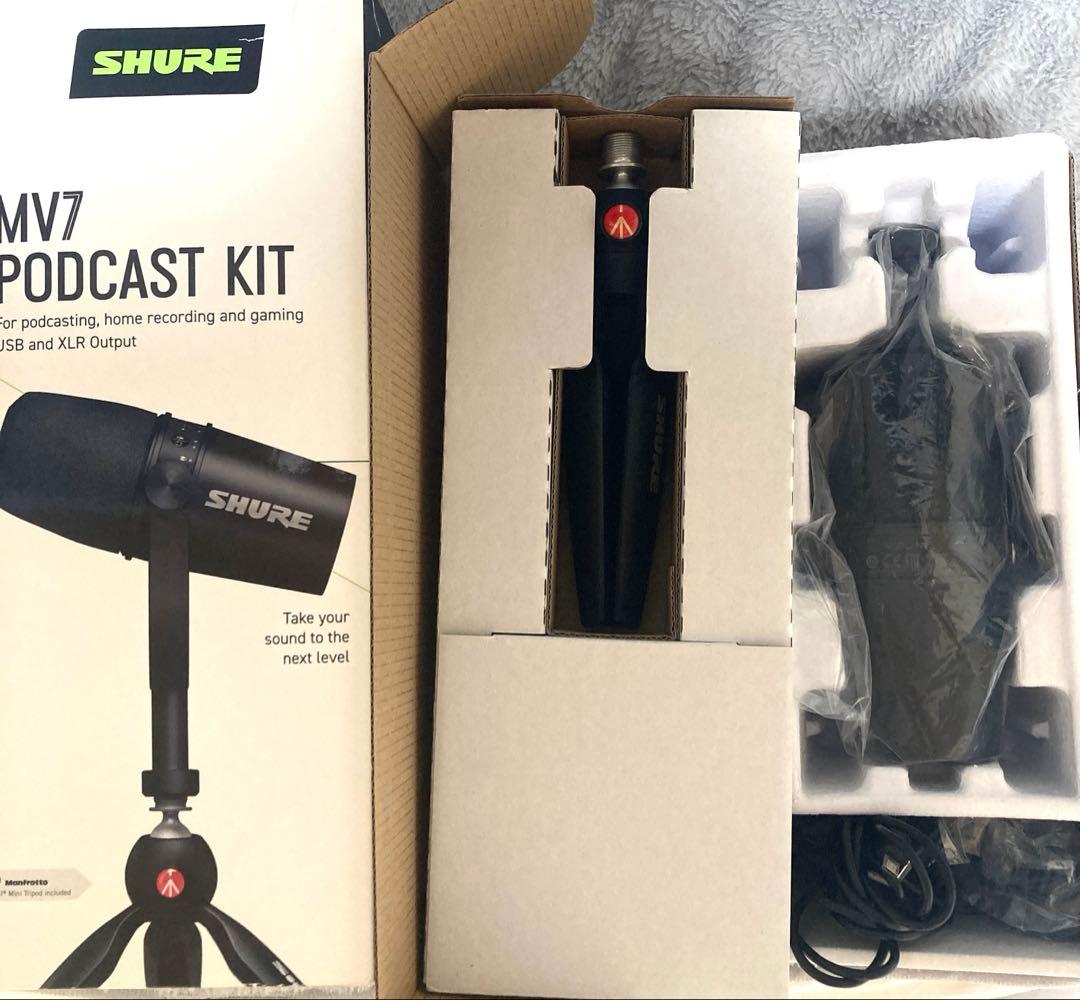 配信機器・PA機器・レコーディング機器 SHURE MV7 PODCAST KIT