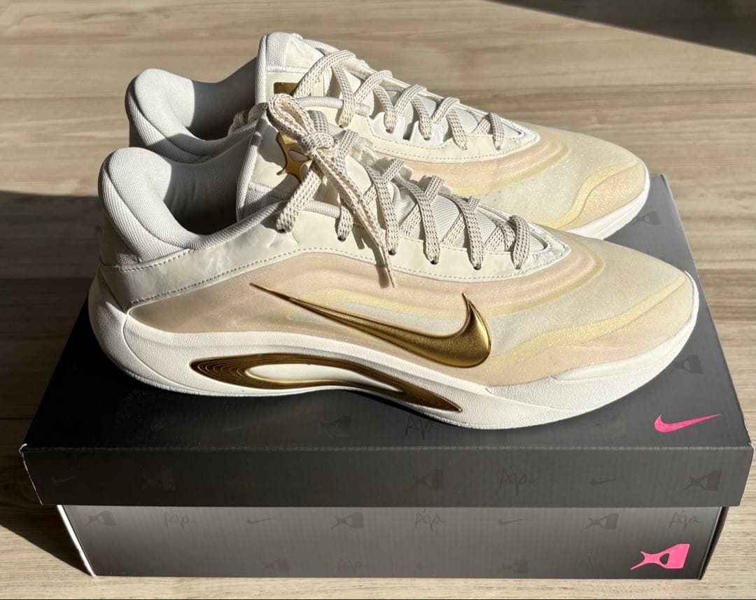 NIKE バッシュ A ONE EP(オフホワイト×ゴールド)
