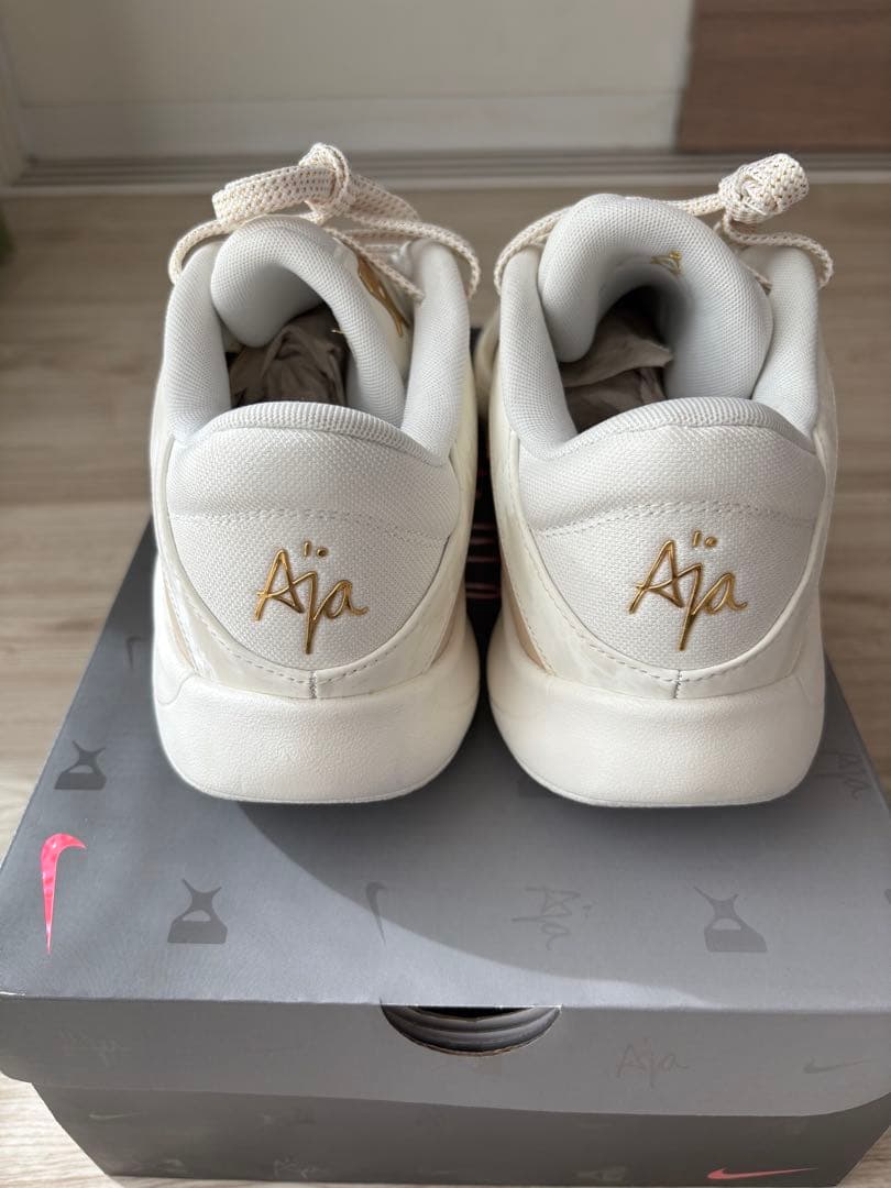 NIKE バッシュ A ONE EP(オフホワイト×ゴールド)