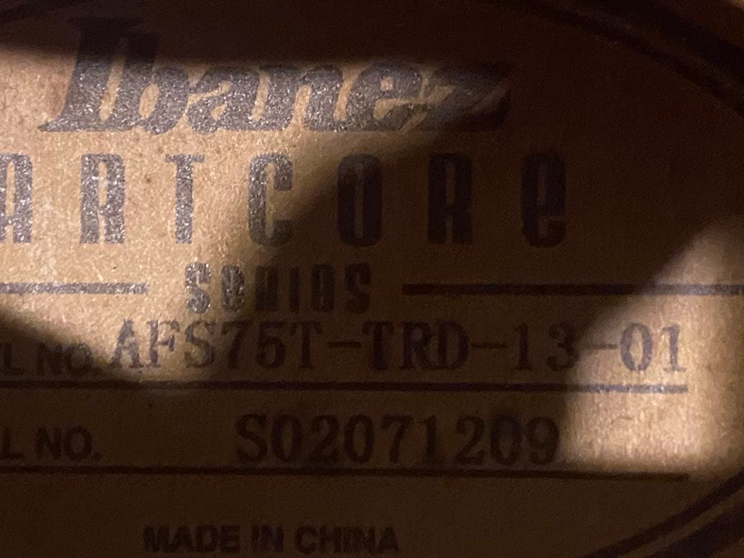 最終価格！早い者勝ち！Ibanez AFS75T TRD フルアコ