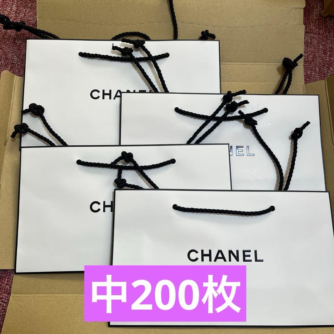CHANEL シャネル ショッパー 紙袋 中サイズ　200枚