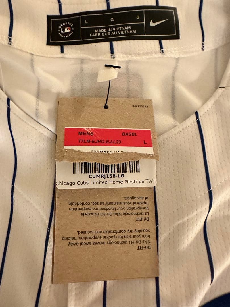【新品】今永選手　ユニフォーム カブス ナイキ製 L 正規MLB品