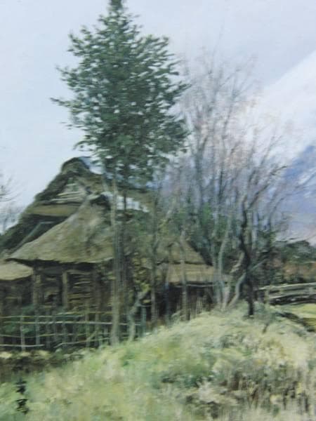 向井 潤吉、春陽富士、希少画集画、新品額装付