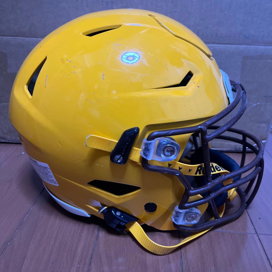 Riddell speed flexアメリカンフットボールヘルメット 黄色 L
