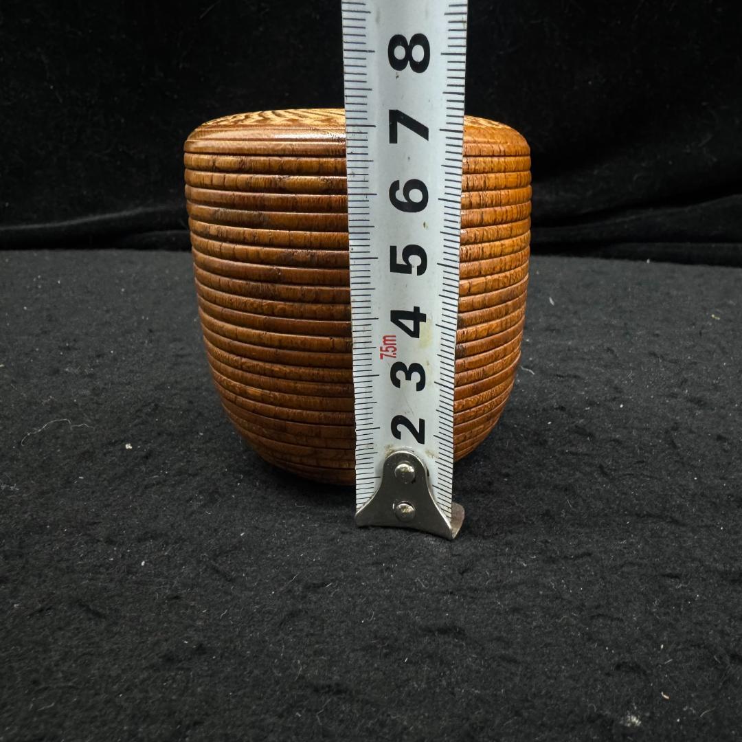 茶道具 田中光月 棗 欅　1層1層動く　浮月挽 共箱