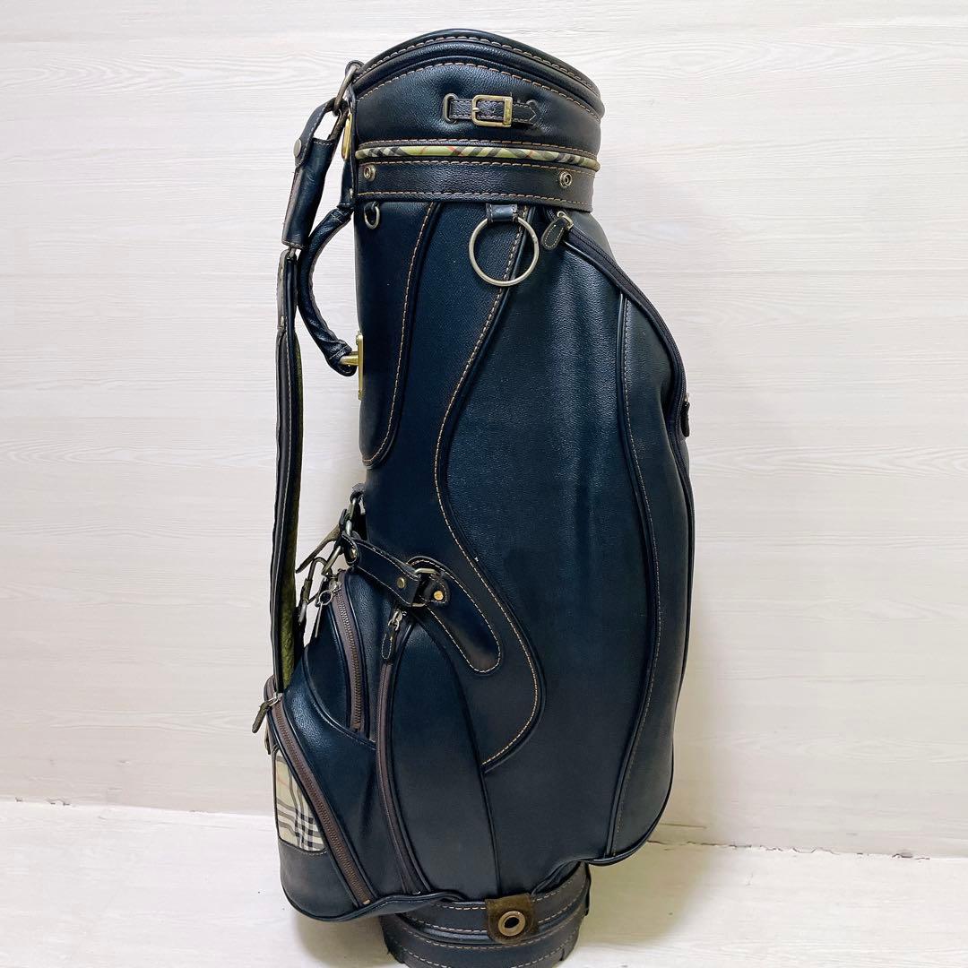 バーバリー キャディバッグ ノバチェック 9型 5分割 ブラック