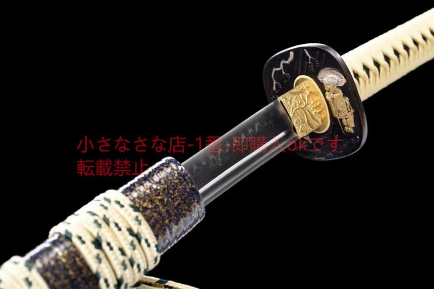 鎏金銀セットT 10覆土焼刃『風雲決』武具　刀装具　日本刀　模造刀 居合刀