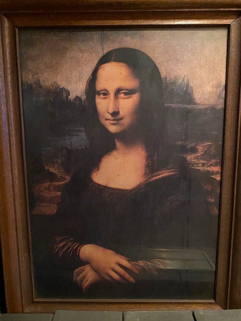 モナリザ 無垢木製フレーム肖像画55×73