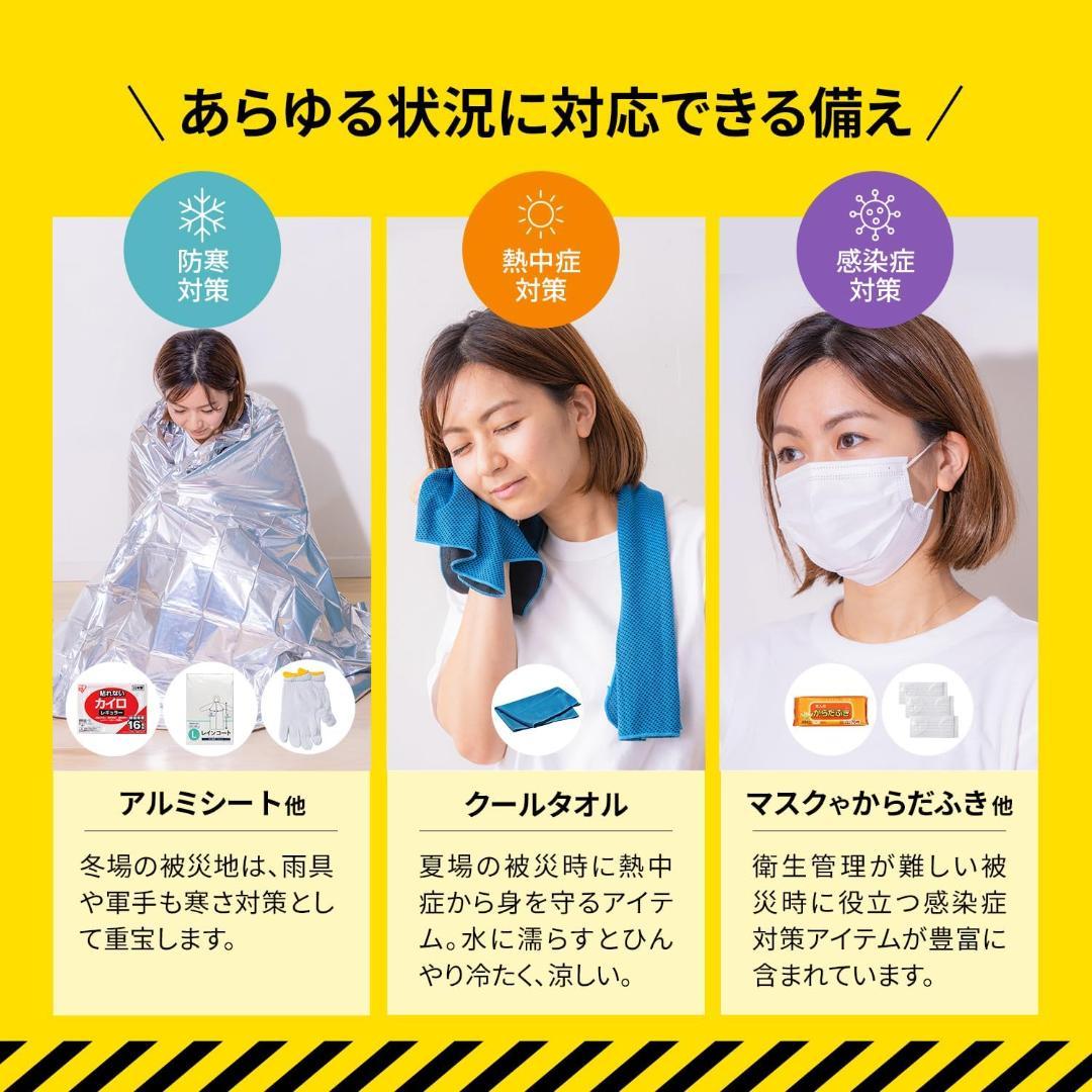 防災グッズ セット リュック 1人用 非常用リュック 緊急避難