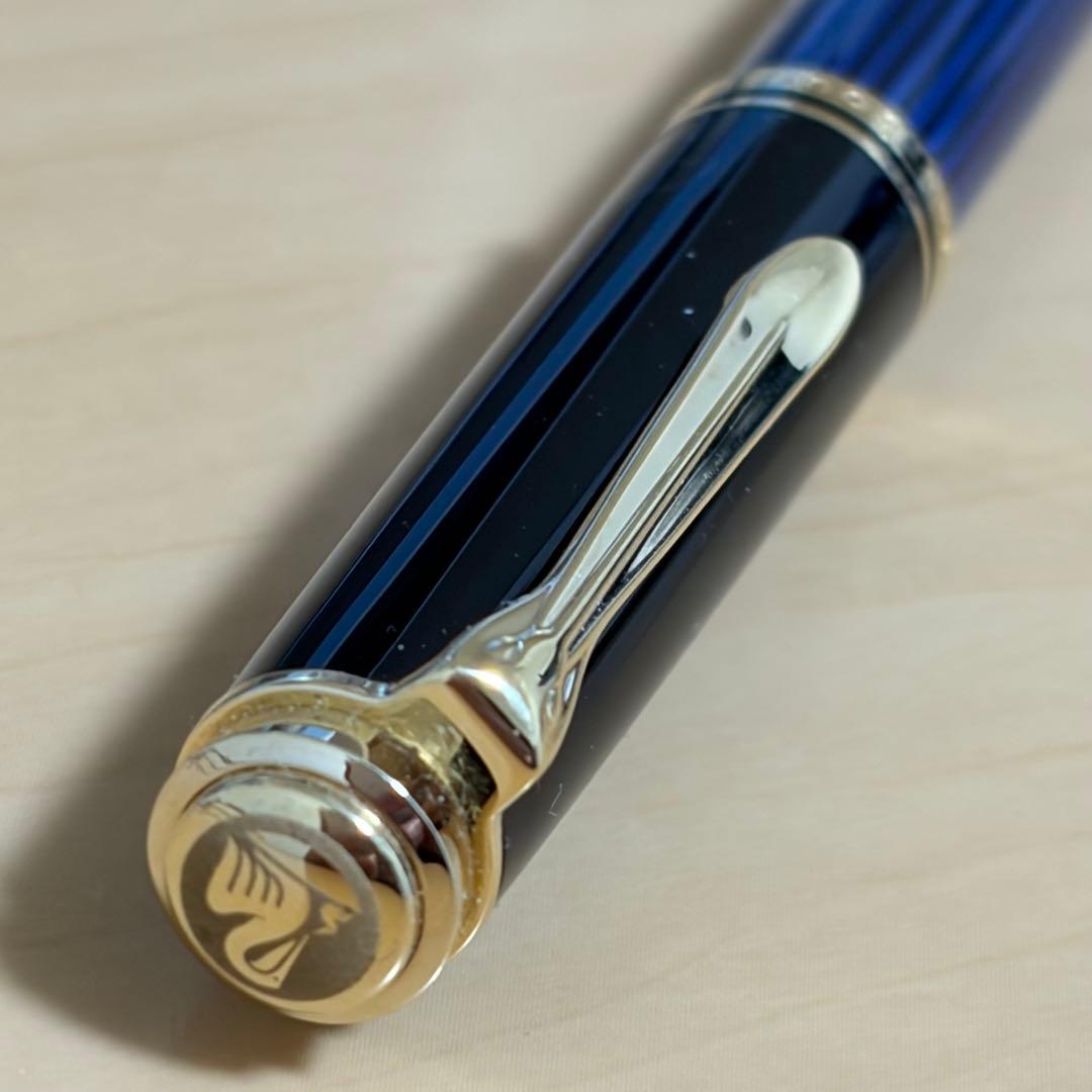 Pelikan ペリカン スーベレーン M600 14K EFニブ 万年筆 青縞
