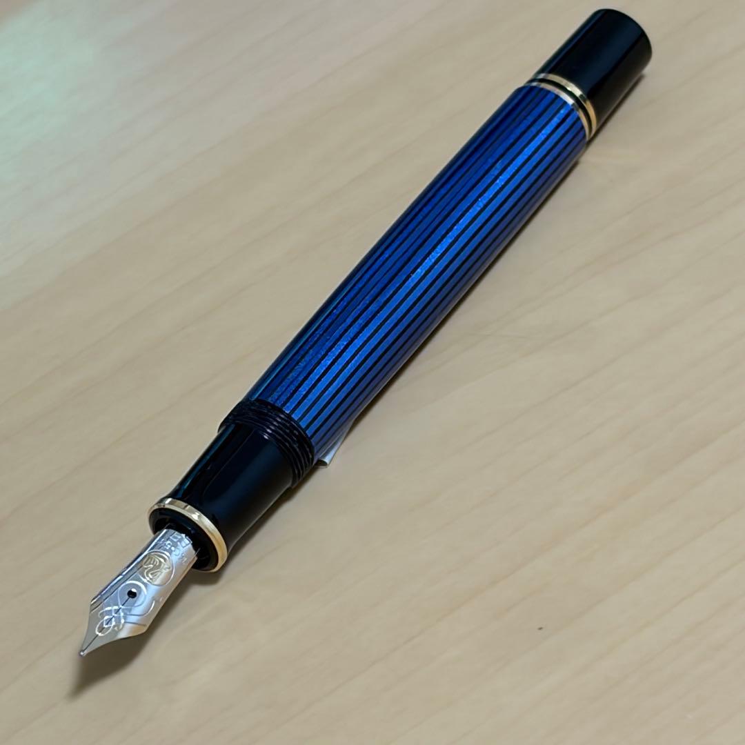 Pelikan ペリカン スーベレーン M600 14K EFニブ 万年筆 青縞