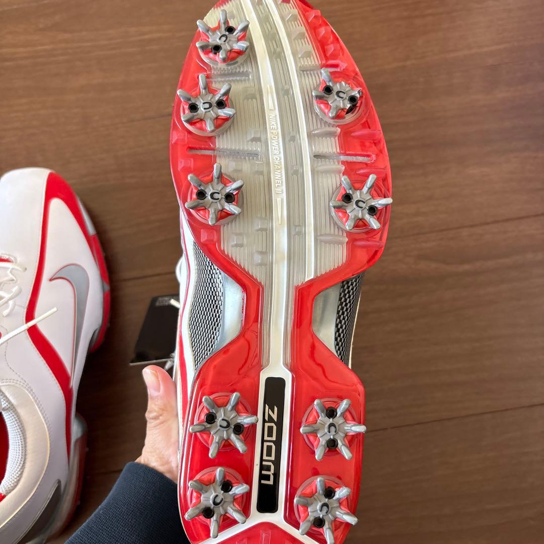 Nike ゴルフシューズ ホワイト/レッド　26.5㎝