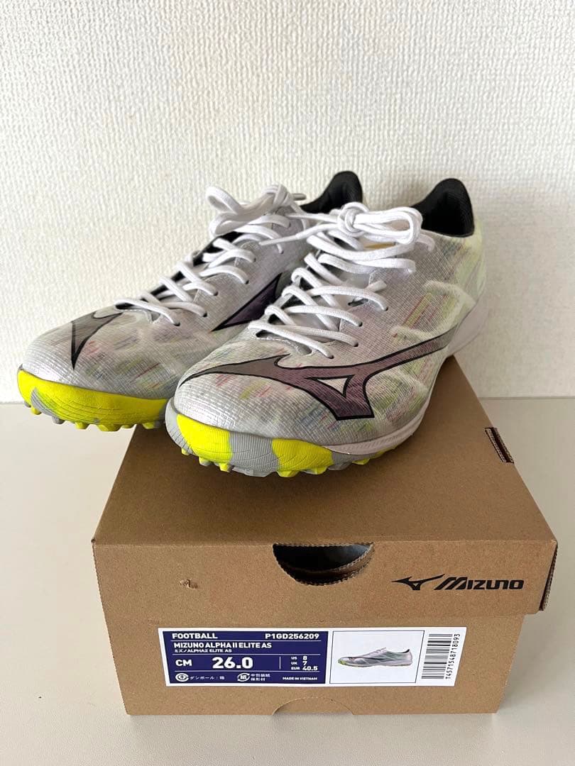 26cm ミズノアルファII ELITE AS(サッカー/フットボール) 極美品