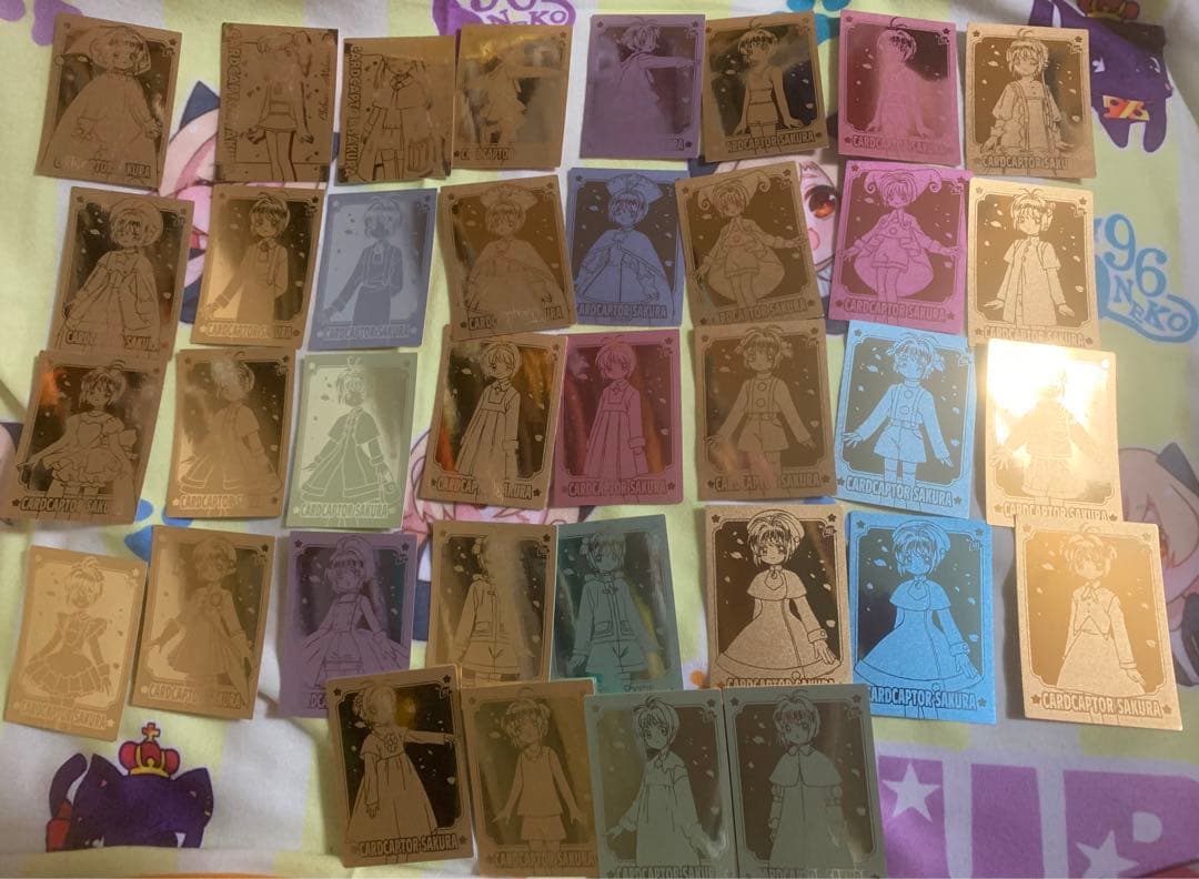 カードキャプターさくら　エッチングカード　ゴールド　木之本桜　36枚