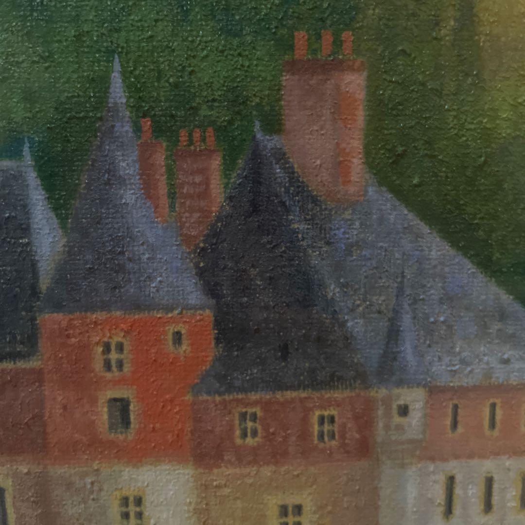 古城　肉筆　油彩　絵画　勝呂隆光　風景画 美術品　インテリア　真作　F3号