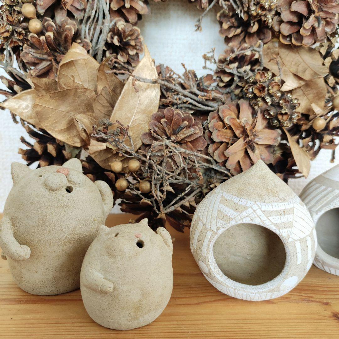 猫とハムスターの埴輪