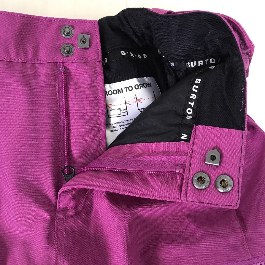 【美品】バートン　スノーボードウェア　キッズ　上下セット　むらさき　子供用Ｌ