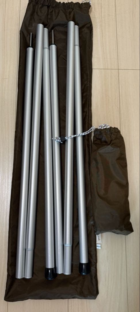 Evabase6他テント合計3点、フットプリント2点、peak ポール付