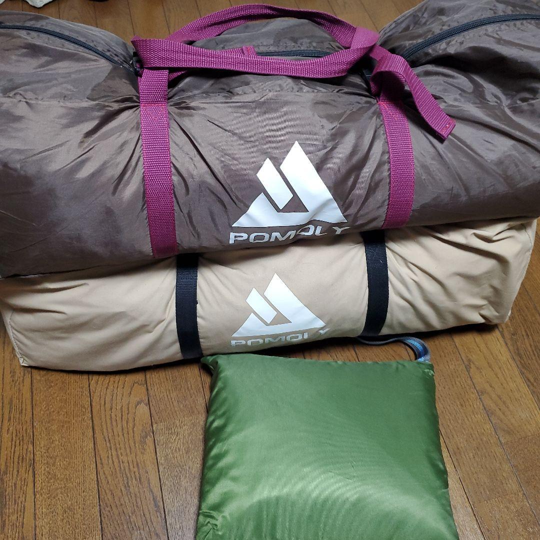 POMOLY TC ワンポールテント 煙突穴付き 3～5人用　フルインナー付き