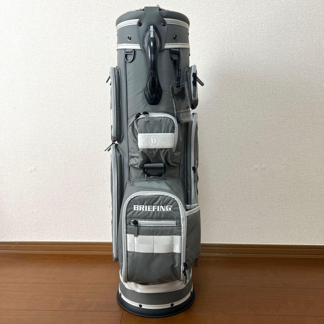 美品BRIEFING ブリーフィング キャディバッグ CR-6 灰色 グレー