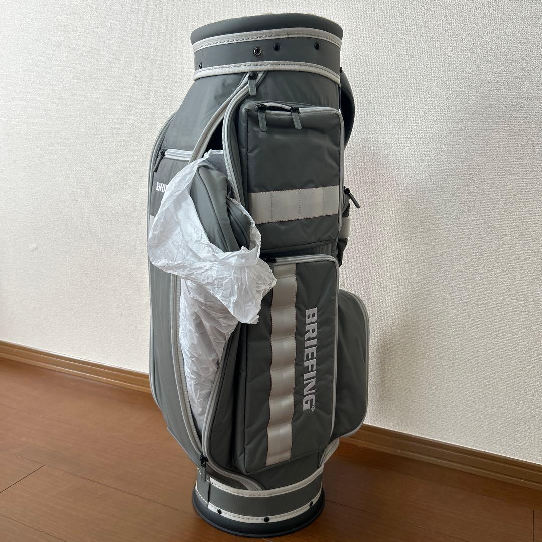 美品BRIEFING ブリーフィング キャディバッグ CR-6 灰色 グレー