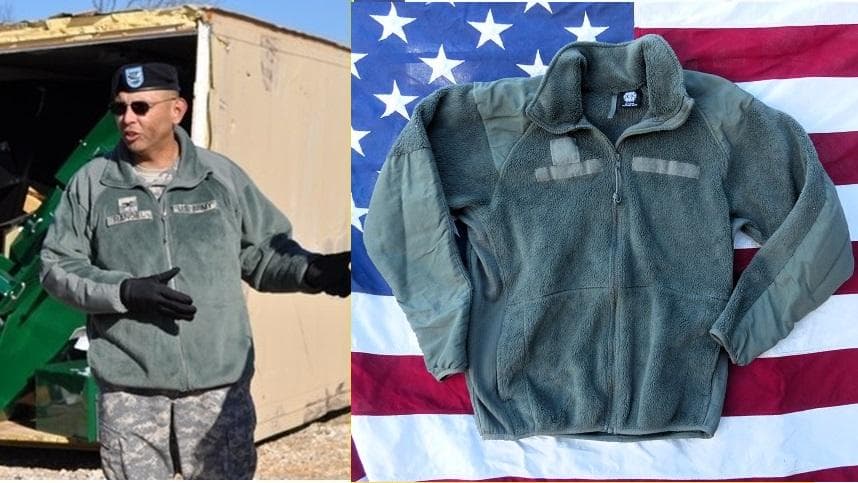 米軍実物　ポーラテックフリースジャケット　S-R　FG　ECWCS　148