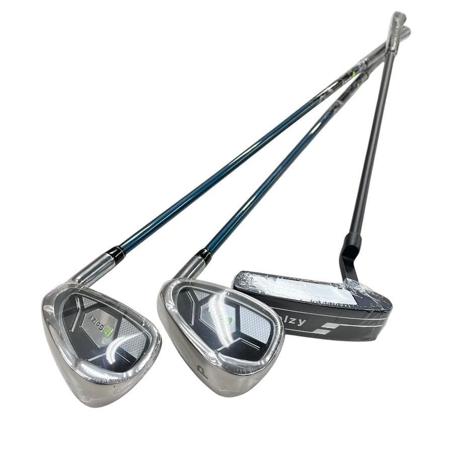 新品●Golzy● ゴルフクラブセット 自立式キャディバッグ・BKxRD 初心者