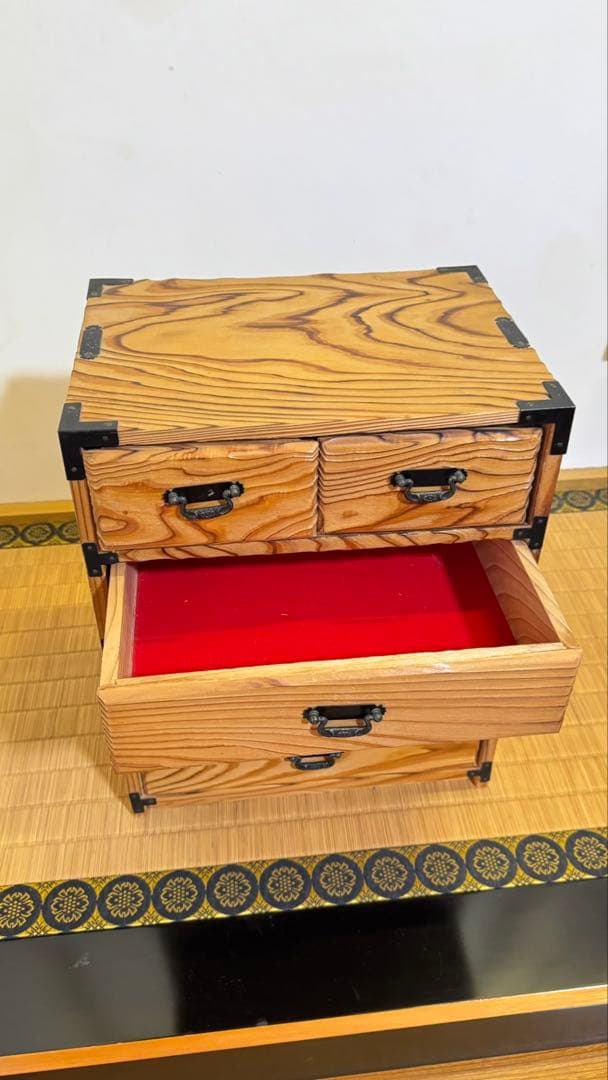 木製和風タンス 引き出し5つ