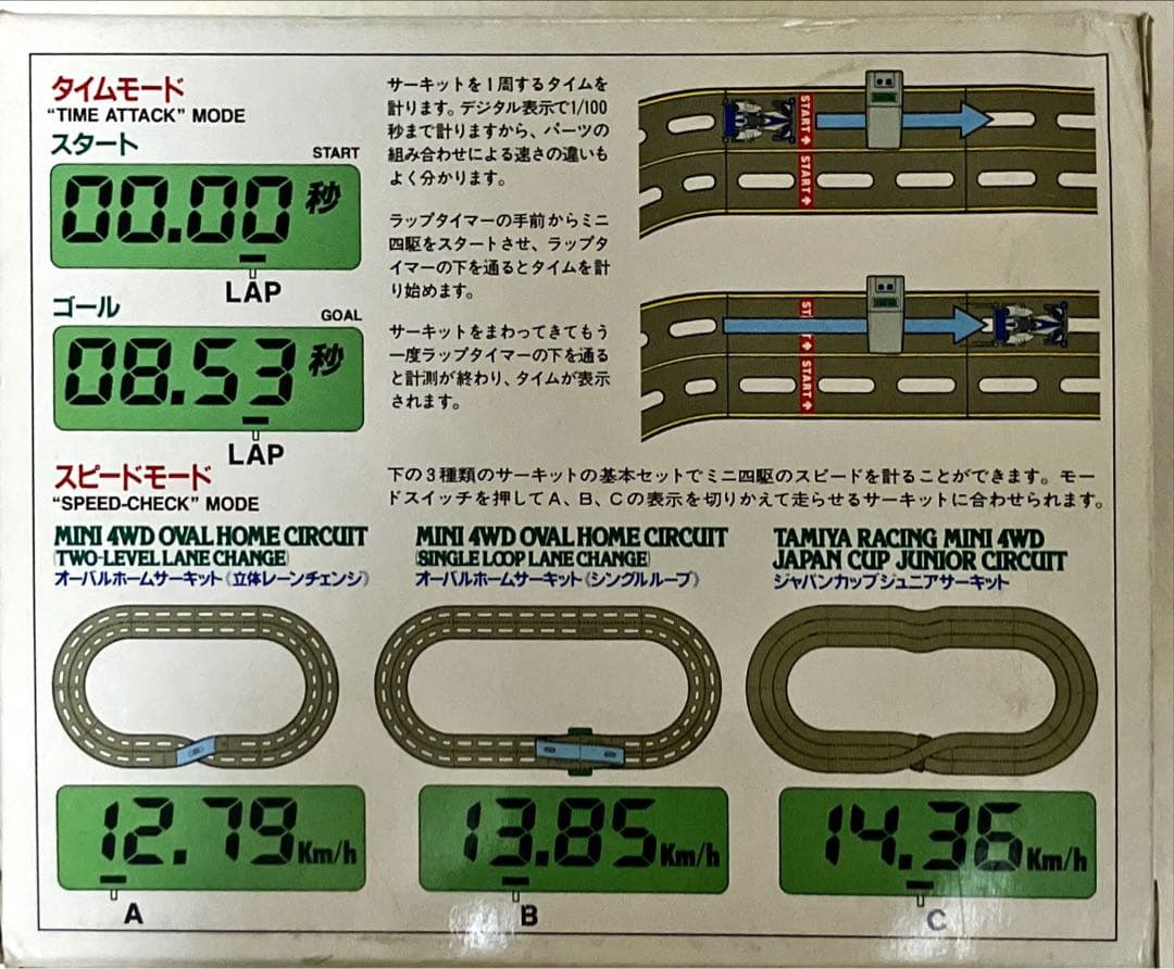 こ*こ様 ミニ四駆　 オーバルホームサーキット　バンクアプローチ　ラップタイマー