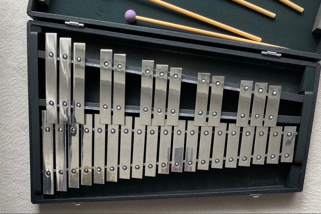 SAITOのグロッケン‼️32音❣️マレット2種‼️なんて美しい❣️