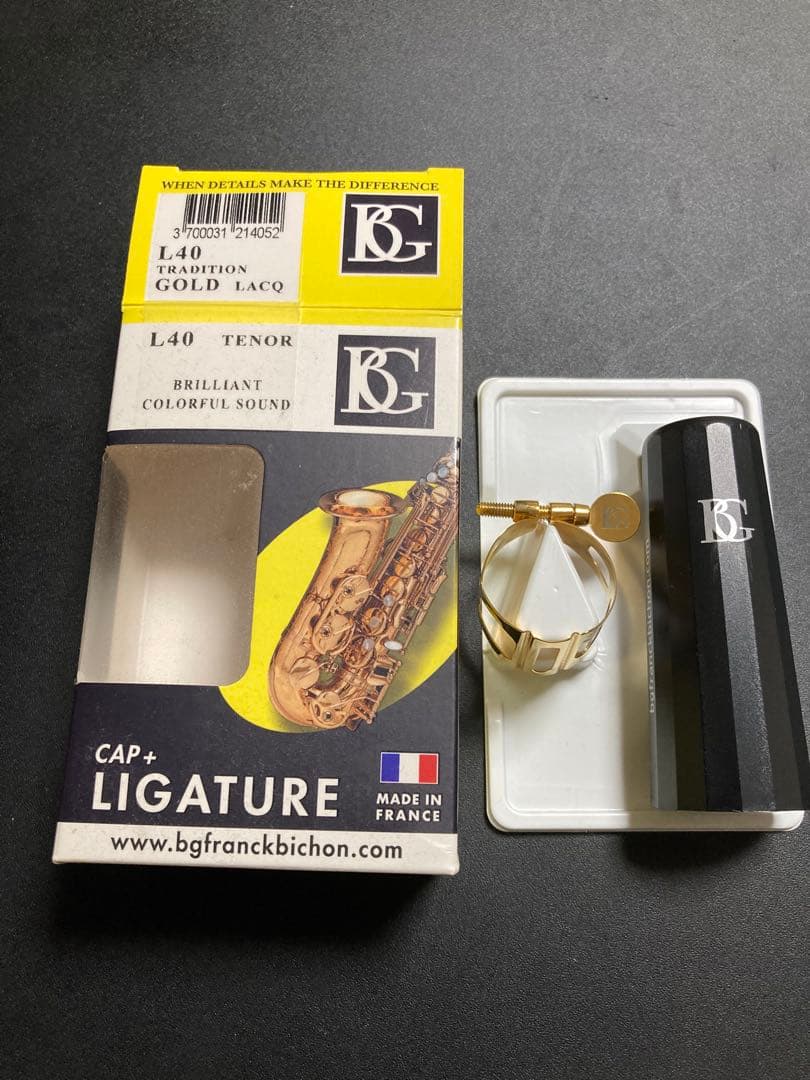 BG L40 テナーサックスリガチャー、キャップ