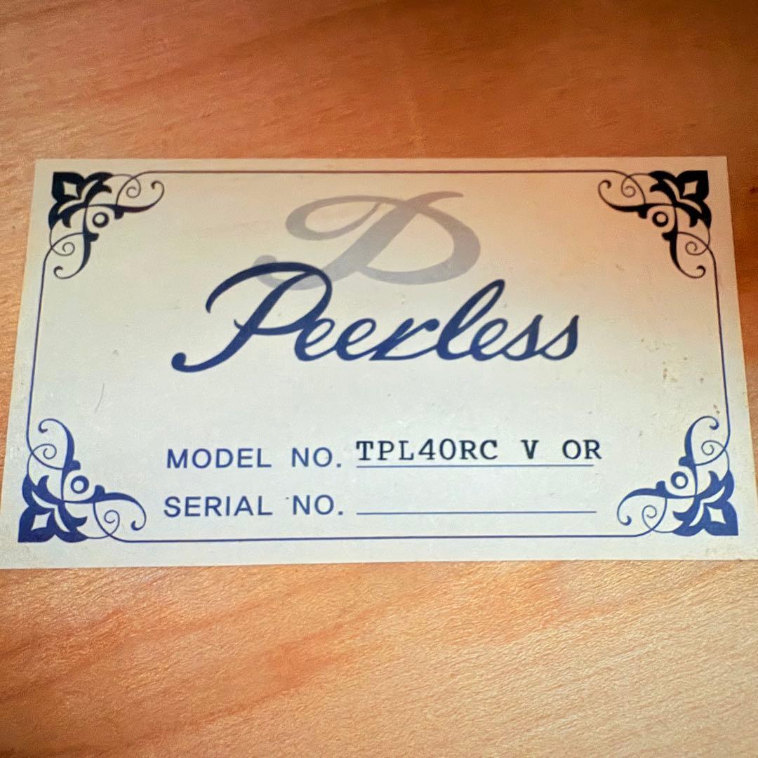 【希少・美品】Peerless TPL40RC ピアレス フルアコ