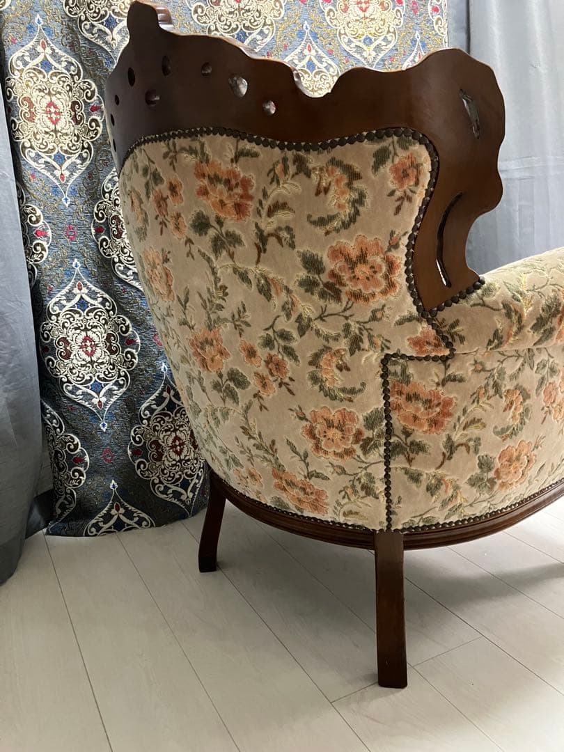 新年SALE～1/5迄☆ロココ調☆アンティークソファ☆どっしり重厚感
