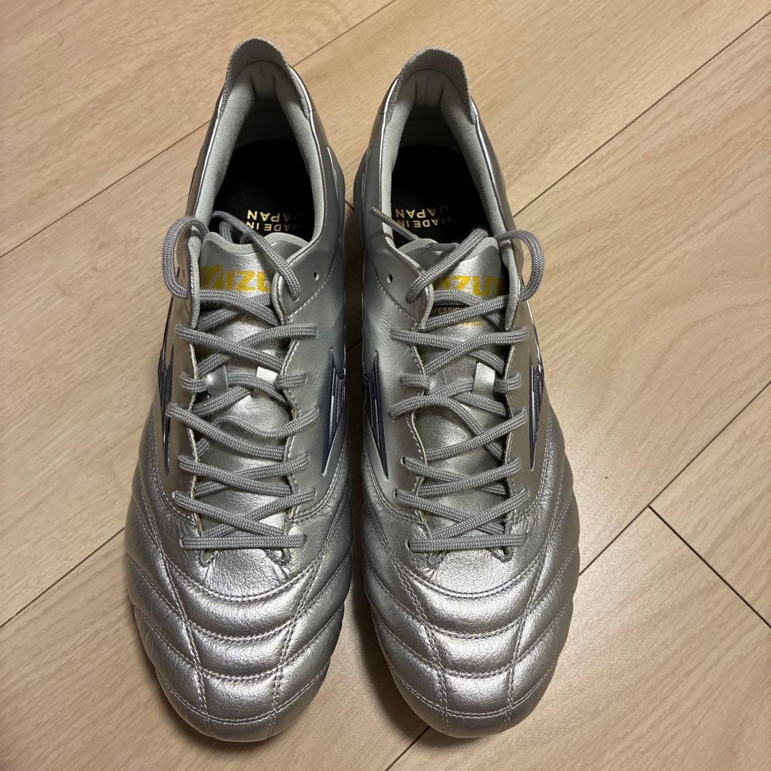 ミズノ モレリアネオ4 Japan 26.5㎝ シルバー サッカースパイク