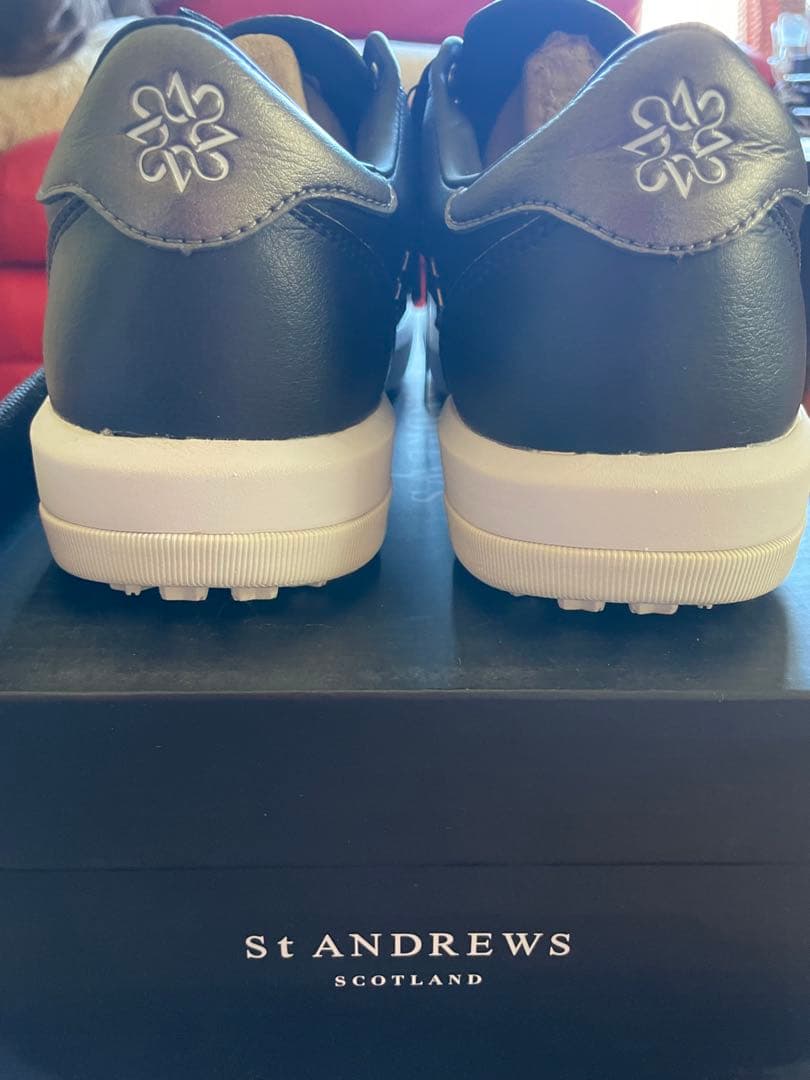 St ANDREWS ブラック スニーカー 25.5cm