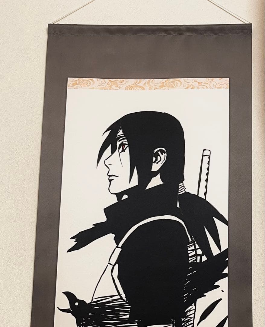 うちはイタチ掛け軸風タペストリー