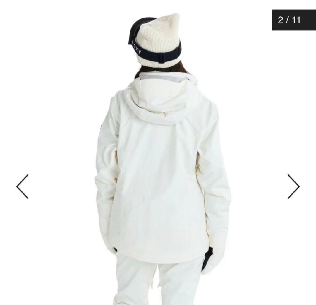 ❤️とみー❤️ROXY JETTY ロキシー　上下セット　ホワイト　L