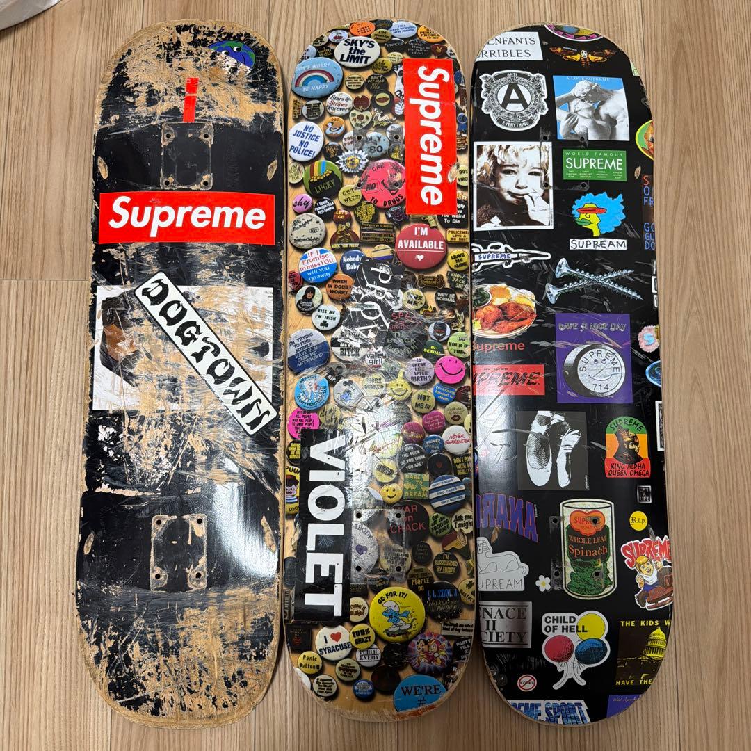 Supreme スケボーデッキ 3枚セット