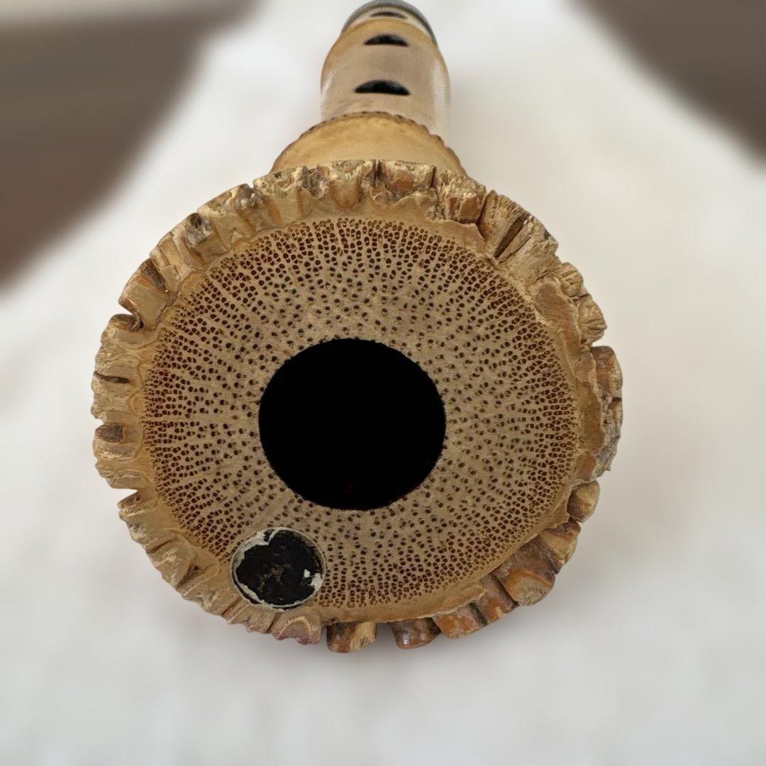尺八 竹治刻印2ヶ所　 竹製　琴古流　約45.5cm