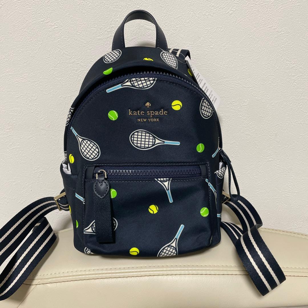 ケイトスペード　テニス柄リュック