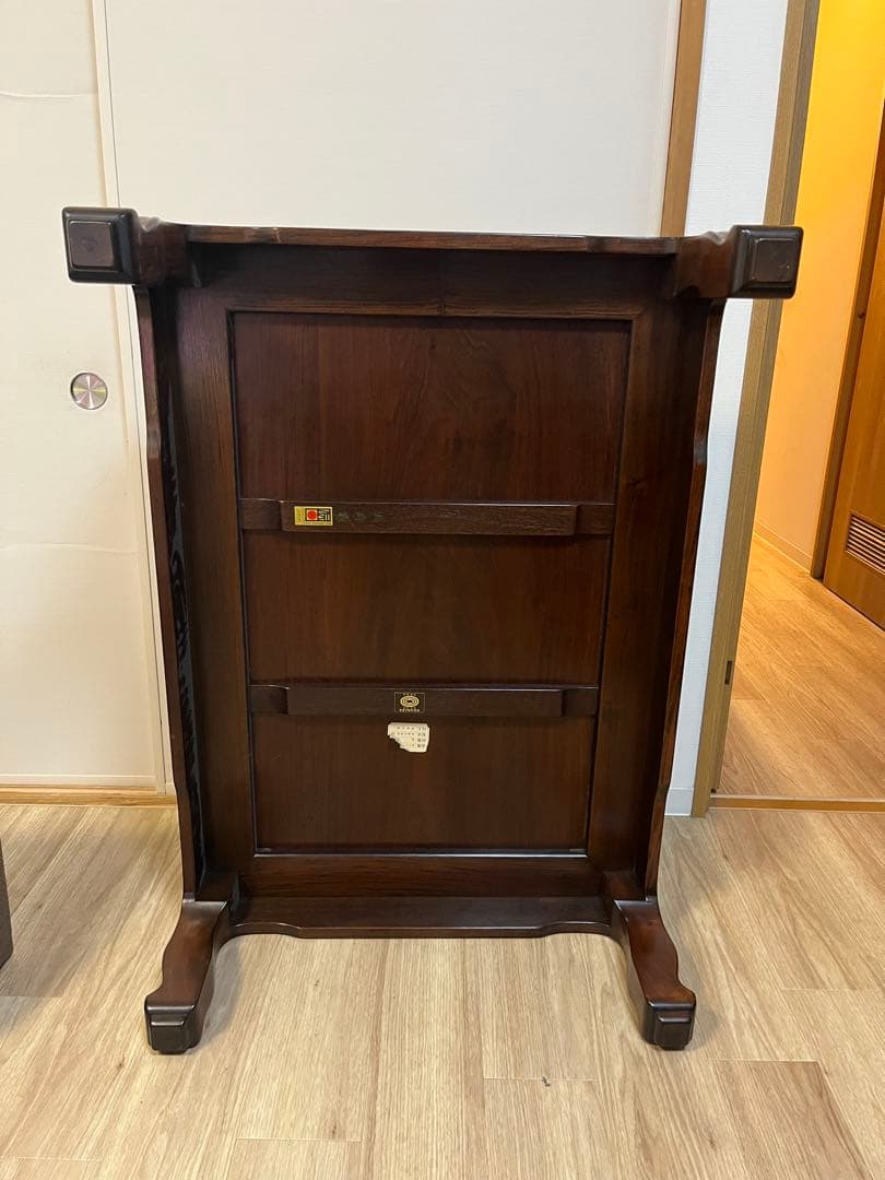 ちゃぶ台　大阪唐木指物　中澤唐木　尾崎作