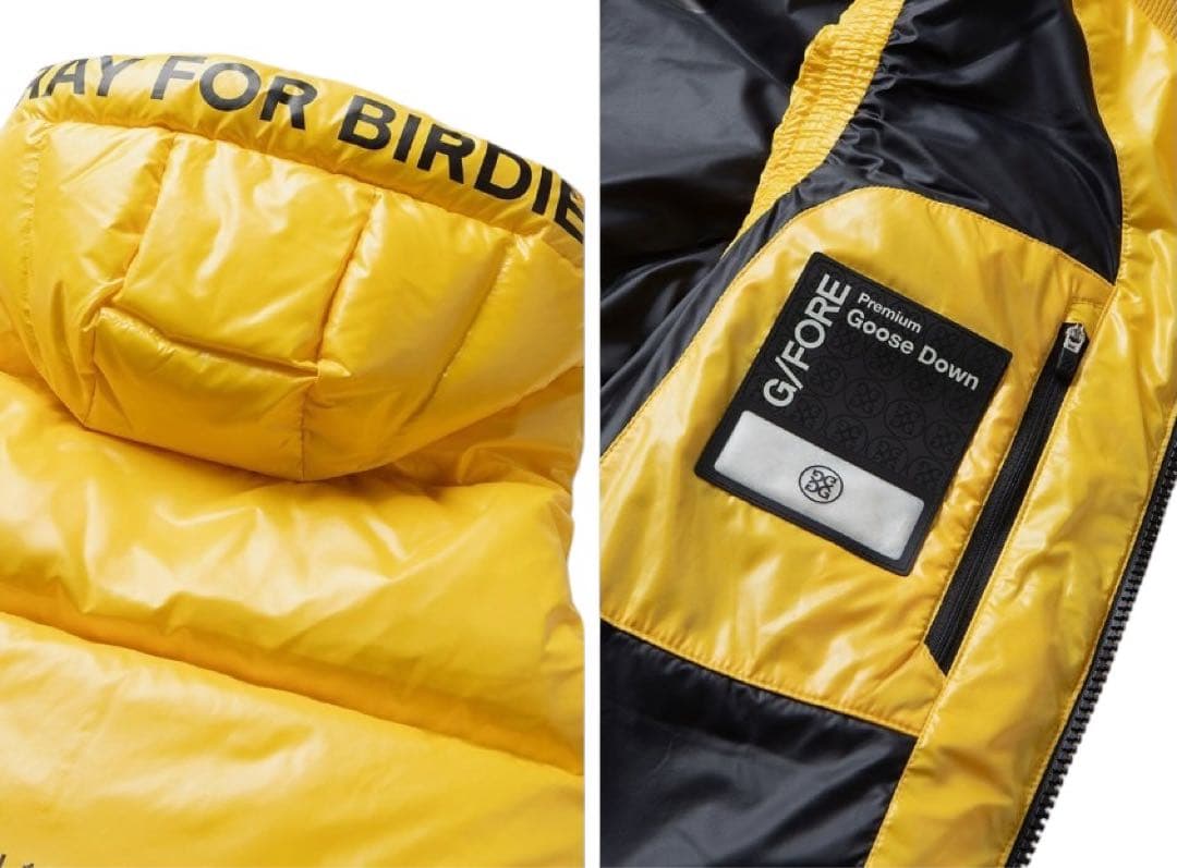 新作G/FORE韓国ジーフォア　メンズダウンベスト　イエローsizeL