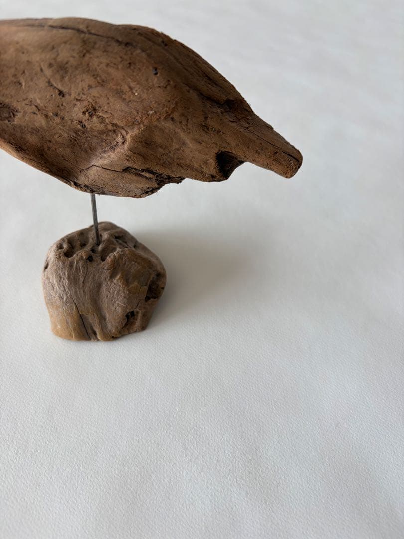 希少　針原修　流木の鳥　オブジェ　一点物　鳥　インテリア　置き物　置物　木