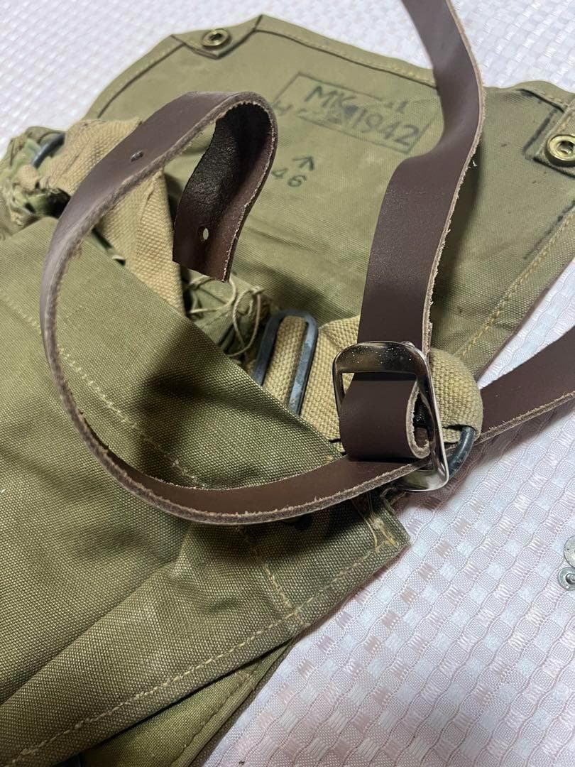 イギリス軍 ガスマスクバッグMk.Ⅶ ストラップ ブラック